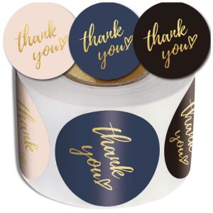 Matricák egy tekercs 500db színes arany barkácsolás köszönöm