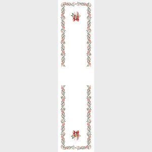 Karácsonyi vízálló futófutó 38x160 Nina fehér berkenye P00164/KSP/C01/038160/1