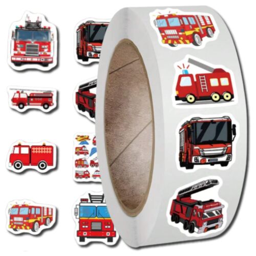 Tűzoltóautó Matricák Tekercs - 500 db 137912681