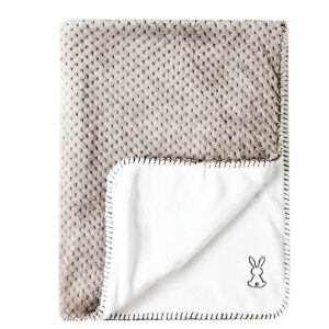 Lapidou gyerek takaró 75x100 cm szürke kétoldalas Nattou