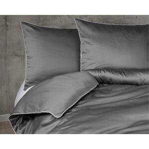 Szatén ágynemű 180x200 szürke szegéllyel Mako Satin 62 137913486 - Ágynemű - ifjúsági és felnőtt