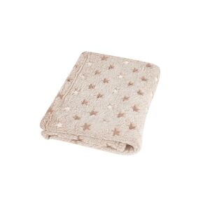 Mikroszálas takaró 75x100 Milly beige csillagok TKMMG-16