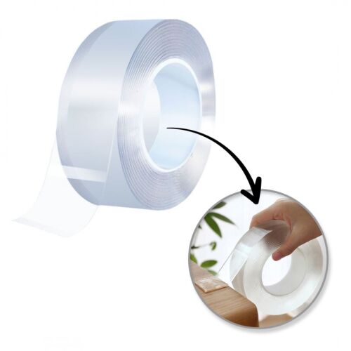 Kétoldalas nano szalag újrafelhasználható, szélessége 3 cm, hossza 3 m MTD02 145184334