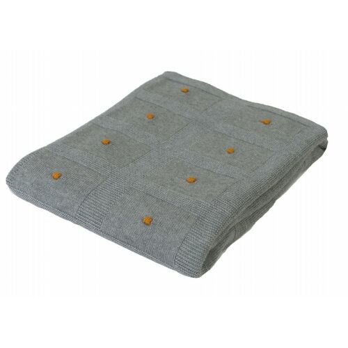 Bambusz takaró 80x100 akcentussal 4 grafit dobozban baba takaró