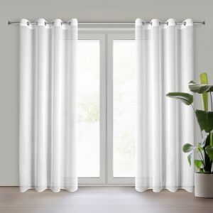 Függöny 140x250 Vesta fehér hurkon készült Eurofirany 137914668 - Függöny