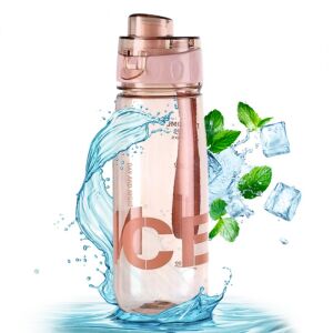 Vizes palack 800 ml hordozható rózsaszín BD46