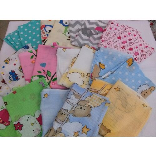 Pamut tetanusz pelenka 70x80 színes nyomattal 143709315