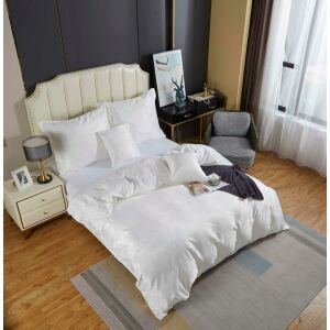 Szatén ágynemű hímzéssel 160x200 fehér AT011 142065684 - Ágynemű - ifjúsági és felnőtt