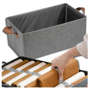 Ruharendszerező szekrénybe - 28x45 cm, Szürke Poliészter tároló 137915646 - Gardrób rendszerező