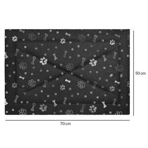 Szőnyeg kutyáknak 50x70 Max fekete ezüst vízálló Doggy