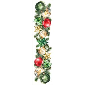 Karácsonyi asztali futó 38x160 Tarka díszek PBN274/KSP/C09/038160/1