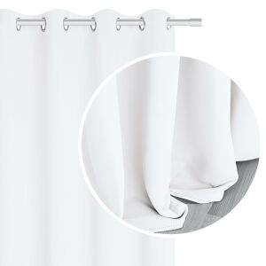 Hold Blackout Sötétítő Függöny - 140x250 cm, Fehér, Tömítőgyűrűs 137917321 - Függöny