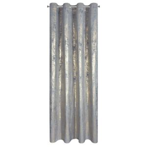 Eurofirany Renia Bársony Függöny - 140x250 cm, Ezüst-Arany 137917640 - Függöny