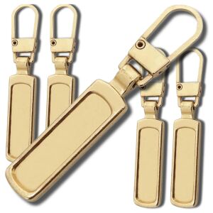 Fém arany cipzáras medál készlet 5 db