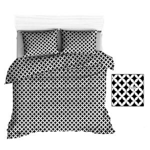 Pamut Ágyneműhuzat Garnitúra - 160x200 cm, Marokkó Fekete-Fehér 137917783 - Ágynemű - ifjúsági és felnőtt