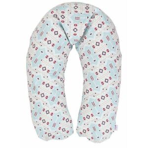 Pozicionáló párna Relax 170cm nyilak szürke kék R-39 szoptatás kismama szabadidő