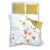 Pamut ágynemű 160x200 fehér mustár virág Summer Dream 009 Faro 137920048