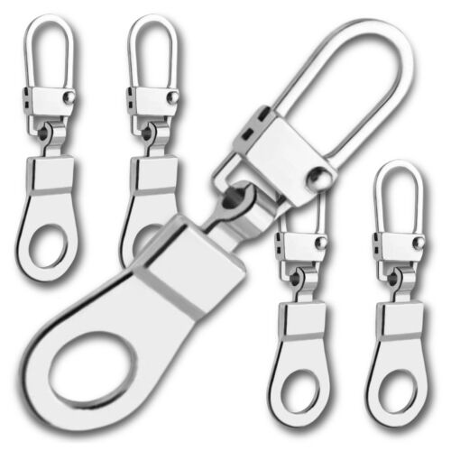 5 db fém ezüst medál készlet kerek cipzárhoz 137920114