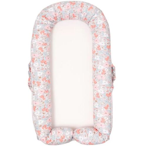 Matrac Baby Nest DeLux gubónyomás-csökkentő betét szürke sárgabarack virágok TMPG-04 137920280