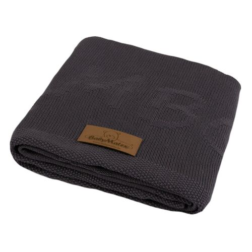 Bambusz takaró 80x100 Thai grafit kötött takaró TB0364-04 137920707