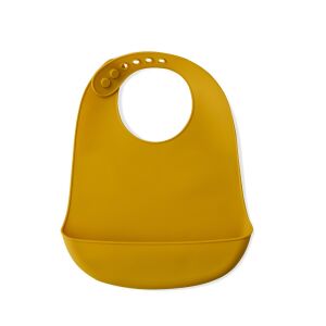 Szilikon előke sárga állítható, vízálló zsebbel 137921217 - Interbaby