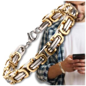 Férfi sebészeti acél lánckarkötő