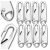 8 db ezüst színű fém cipzáras medál készlet 146168408