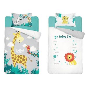 Pamut ágynemű 90x120 zsiráfszürke 3945 B Mayamoo 105