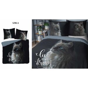 Holland Natura Macskás Pamut Ágyneműhuzat - 220x200 cm 137921645 - Ágynemű - ifjúsági és felnőtt