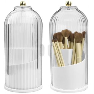 Forgó kefe rendszerező, süllyesztett, fehér, 27 x 12,5 cm