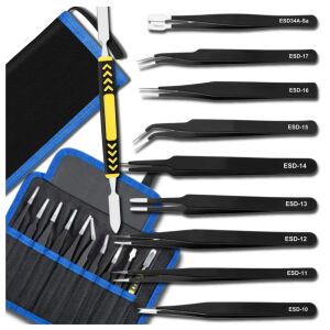 Univerzális precíziós csipesz - 9 darab csipeszből álló készlet