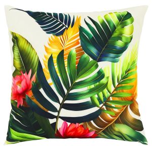 Botanikus vízálló párnahuzat UV szűrővel 45x45 Viráglevelek színes Domarex 137923569 - Domarex