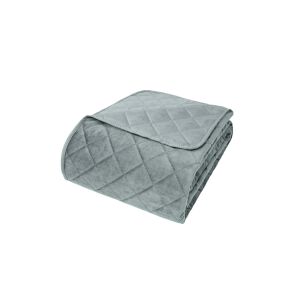 Dekoratív ágytakaró 200x220 Pierre szürke velúr geometriai 137924565 - Ágytakaró