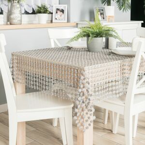 Guipure terítő Lumina, szürke szín 005 lurexszel, méret 140x240cm 061789/KSP/005/140240/1