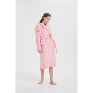 Carlo 2 kapucnis XL/3XL rózsaszín mikroszálas fürdőköpeny
