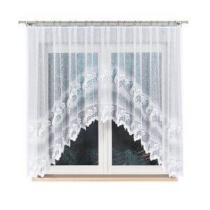 Adelina Jacquard Függöny - Fehér, 310x160 cm