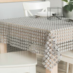 Jázmin guipure terítő, szürke 005 lurexszel, méret 140x220 cm 061802/KSP/005/140220/1