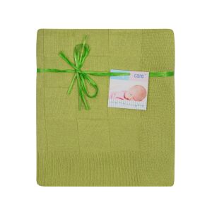 Gyermek takaró 80x90 Kötött kocka 501 világoszöld Duett