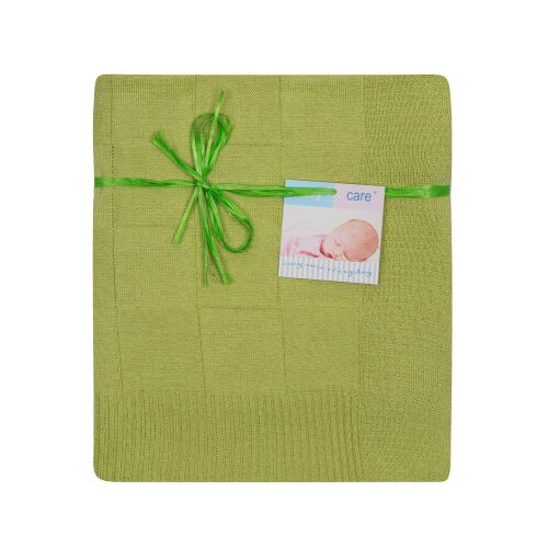 Gyermek takaró 80x90 Kötött kocka 501 világoszöld Duett 137928082