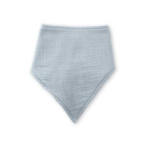 Pamut előke 22x38 Bambu kék pattintással