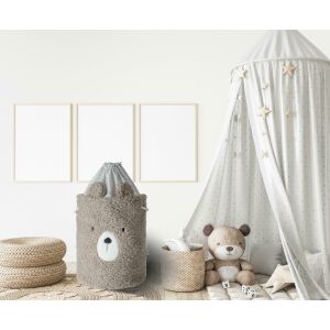 Gyermek játékkosár 35x45 Mackó bézs