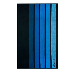 Strandtörölköző 100x160 Világos sötétkék tarka csíkos pamut frottír strand 2 Zwoltex 137929219 - Zwoltex