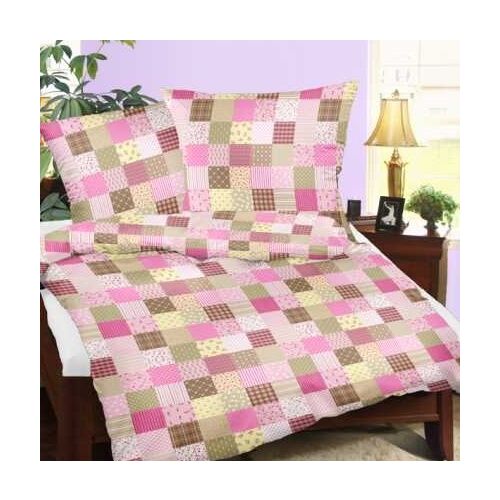 Ágyneműgarnitúra - 180x200 cm, Rózsaszín, 100% Pamut 137929279