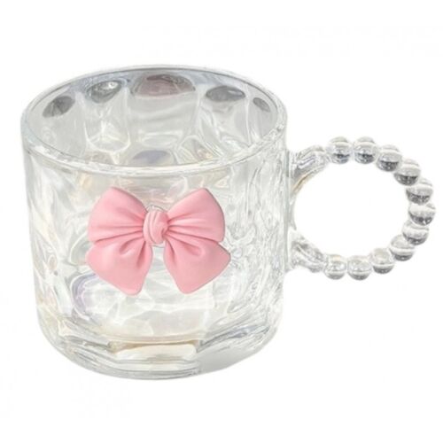 Glasbecher, mit rosa Schleife, 260 ml, eCarla, SZK80 137929459