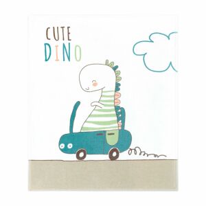 Gyermek velúr takaró 80x100 Dino bézs színű Zwoltex