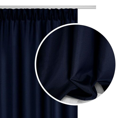 Függöny kész 140x175 sötétkék Viva szalagra a nappaliba 137929508