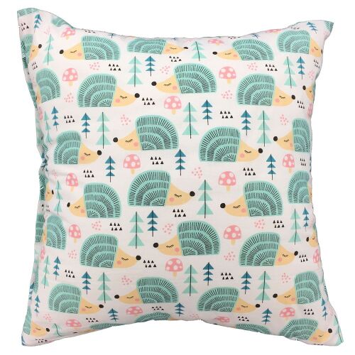 Sündisznós-Gombás Pamut Párnahuzat - 40x60 cm