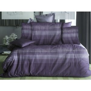 Szatén ágynemű 160x200 Sortie dobozban lila borsó Luxus 137930477 - Ágynemű - ifjúsági és felnőtt