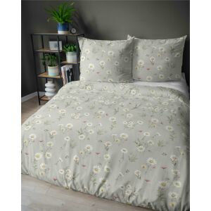 Home Szatén - Zsálya Mezei Virágos Pamut Ágyneműhuzat - 220x200 cm 137930728 - Ágynemű - ifjúsági és felnőtt
