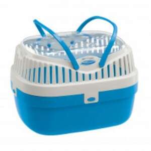 Ferplast Aladino kisállat hordozó, kék és fehér színben, fogantyúval - Hordozó, autós box kisállatoknak
